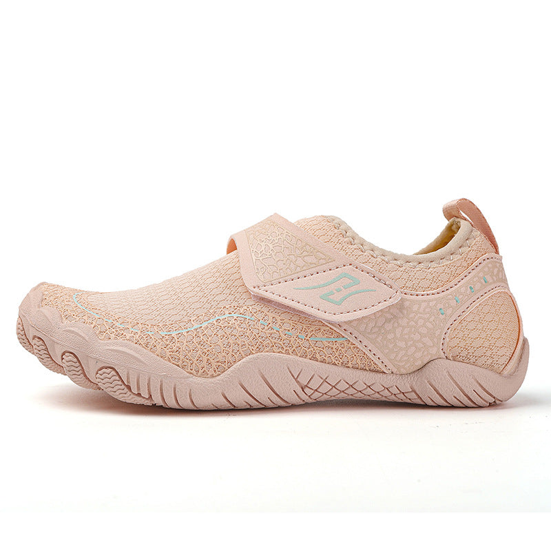 Pink Children's barefoot shoes, wide toe  and all day comfort. Waterprof perfect for the beach or everyday fitness.