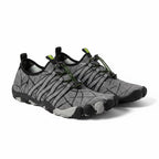Grey Trail Flex barefoot shoes wide toe for comforts, for all fitness. Waterproof