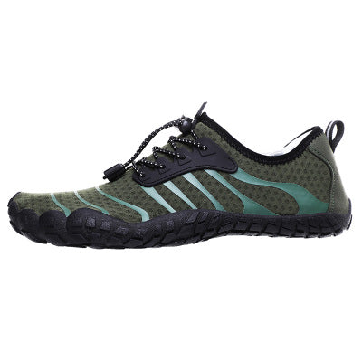 Green unisex barefoot Flow shoes for all day use weather its watersports or running these shoes have maximum comfort.