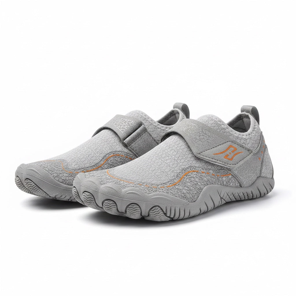 Grey barefoot shoes.These children shoes are perfect for all day use, weather its fitness or school these are perfect