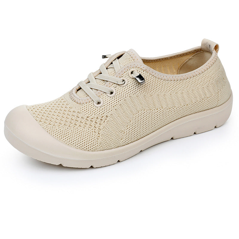 Beige casual shoe with laces. These loafers barefoot shoes are stylish and come with a high quality finish with comfortable insole for everyday foot health