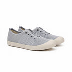 Sky blue with white rubber sole, perfect for everyday socialising 